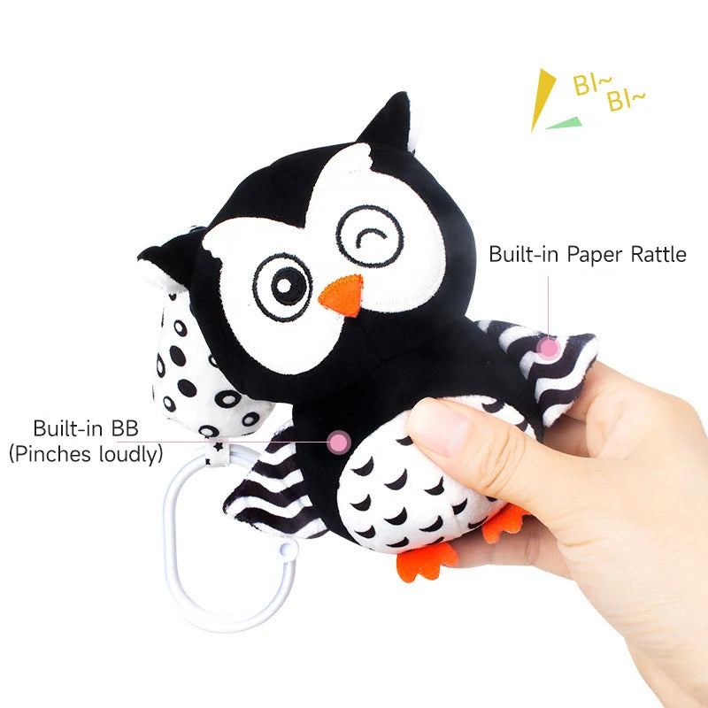 Newborn Bells Soft Plush Rattle Toy Car Seat Travel Stroller Ring The Bell Toy Exercise Baby Gripping Ability To Soothe Baby Toy