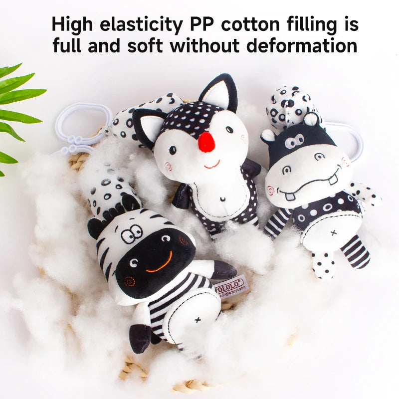 Newborn Bells Soft Plush Rattle Toy Car Seat Travel Stroller Ring The Bell Toy Exercise Baby Gripping Ability To Soothe Baby Toy